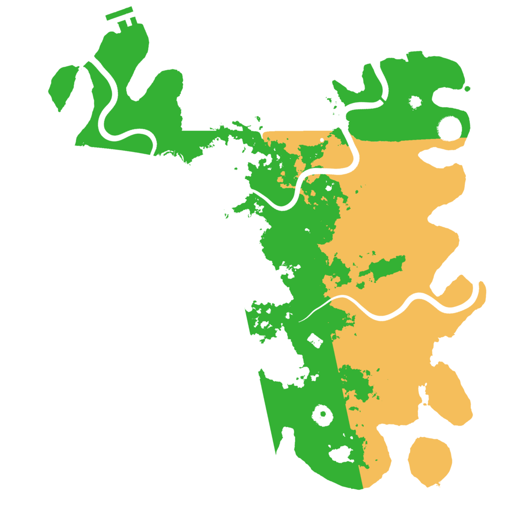 Biome Rust Map: Procedural Map, Size: 3800, Seed: 658201946