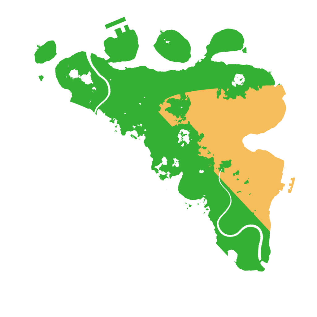 Biome Rust Map: Procedural Map, Size: 3000, Seed: 4768