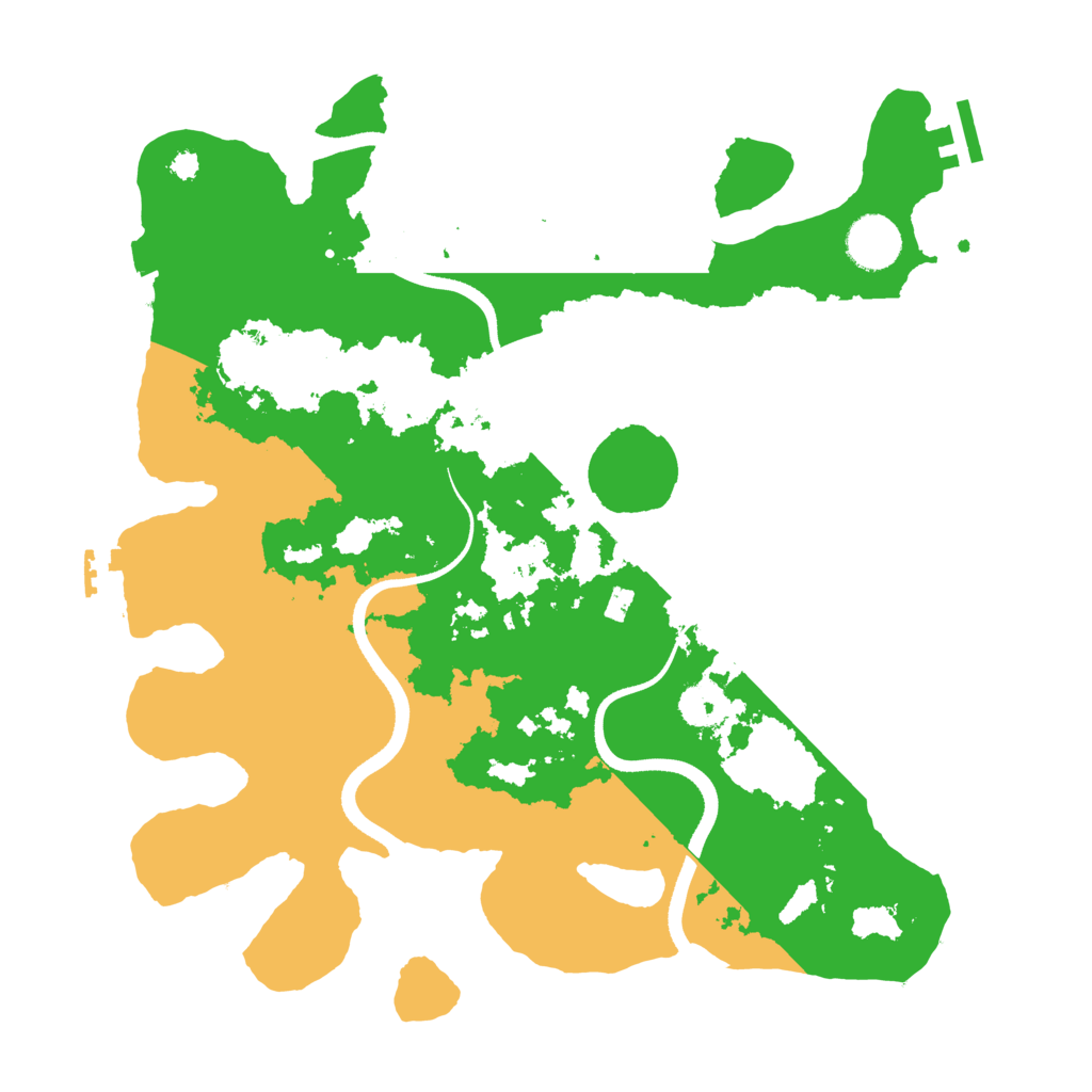 Biome Rust Map: Procedural Map, Size: 3500, Seed: 219685506