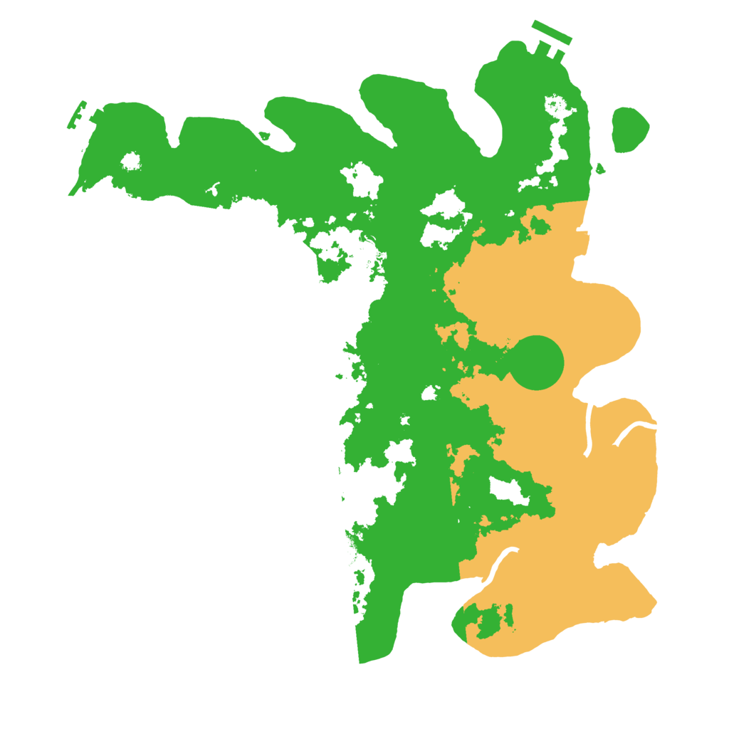 Biome Rust Map: Procedural Map, Size: 3500, Seed: 1353804256