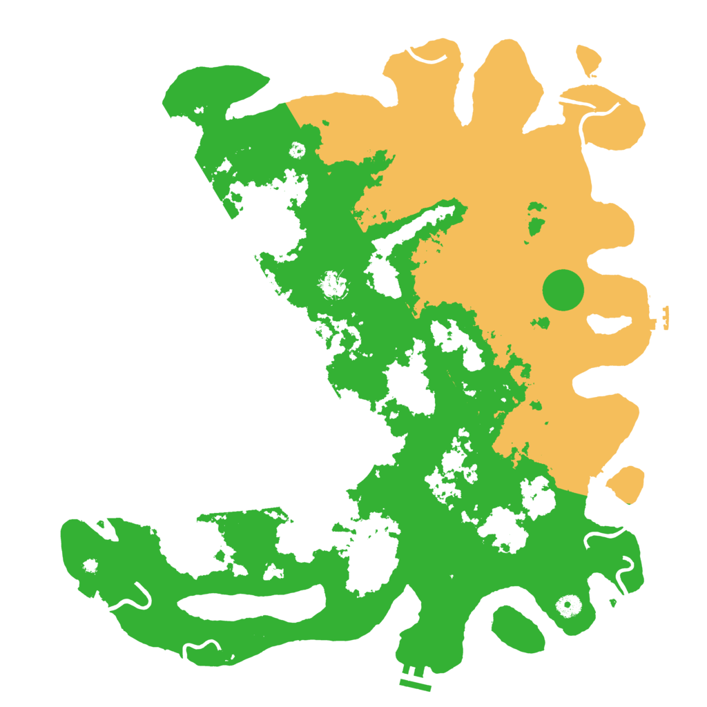 Biome Rust Map: Procedural Map, Size: 4500, Seed: 1734665781