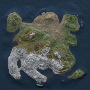 Thumbnail Rust Map: Procedural Map, Size: 3000, Seed: 744514142, 12 Monuments