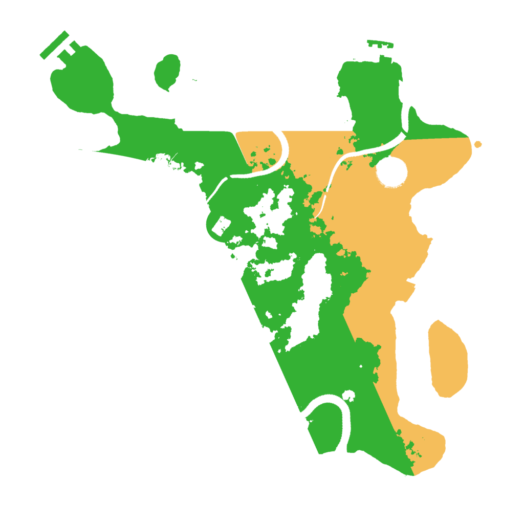 Biome Rust Map: Procedural Map, Size: 3000, Seed: 858163717