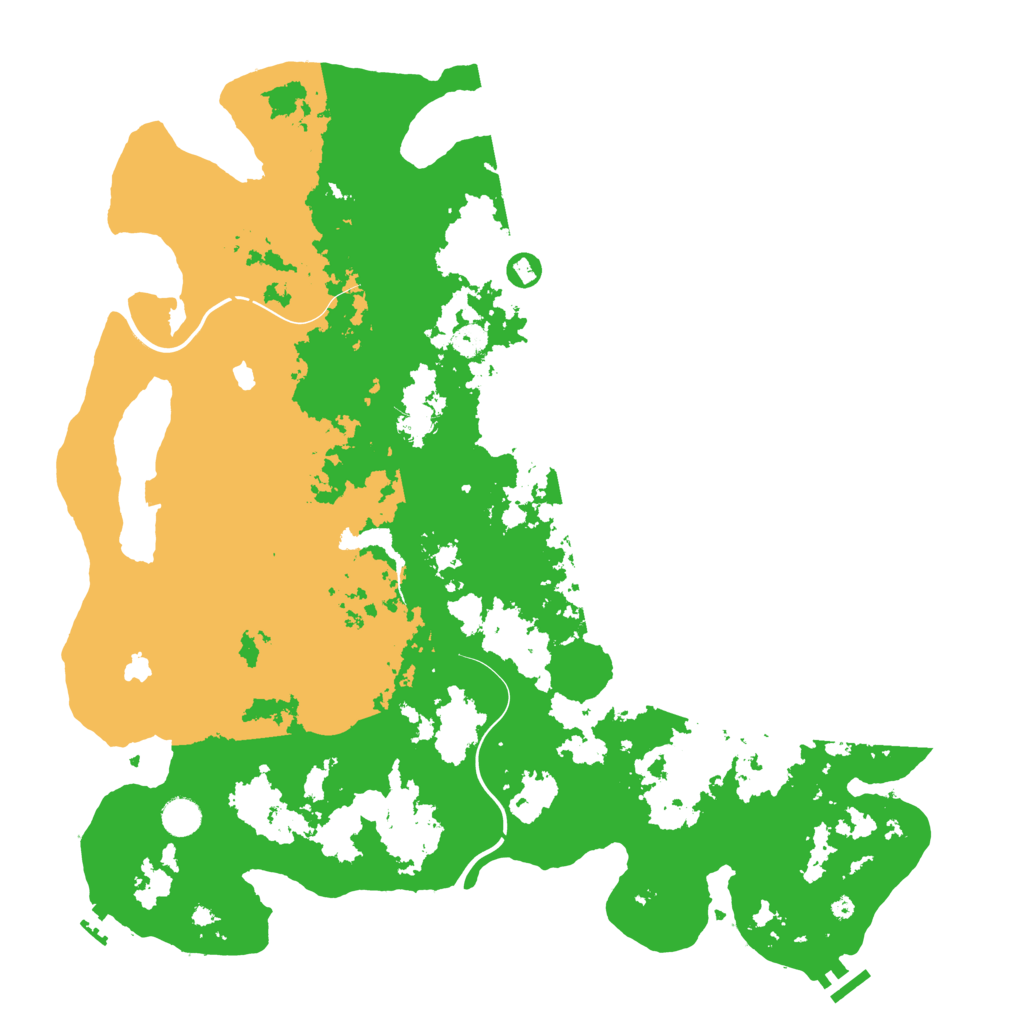 Biome Rust Map: Procedural Map, Size: 4600, Seed: 4578126