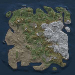 Thumbnail Rust Map: Procedural Map, Size: 4250, Seed: 781438607, 19 Monuments