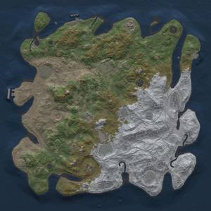 Thumbnail Rust Map: Procedural Map, Size: 4300, Seed: 62570194, 19 Monuments