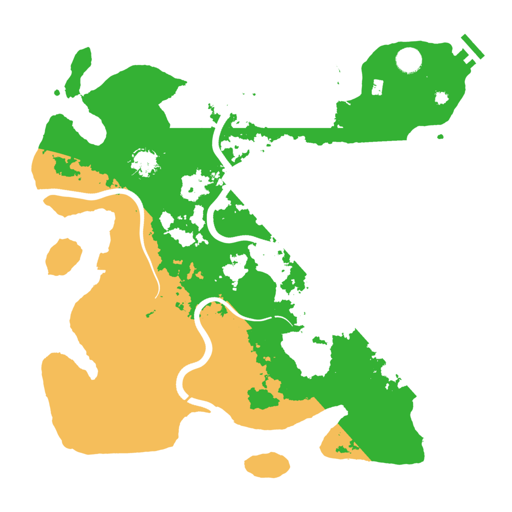 Biome Rust Map: Procedural Map, Size: 3500, Seed: 1040175565