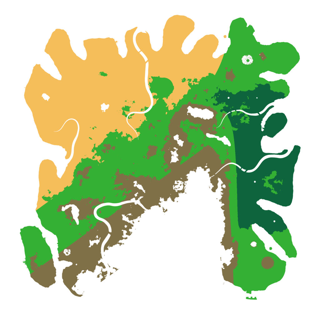 Biome Rust Map: Procedural Map, Size: 4500, Seed: 34563456