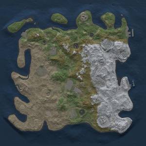 Thumbnail Rust Map: Procedural Map, Size: 4000, Seed: 8679846, 19 Monuments