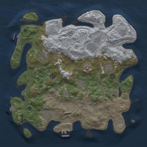 Thumbnail Rust Map: Procedural Map, Size: 4000, Seed: 179618202, 19 Monuments