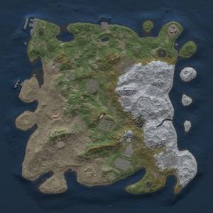 Thumbnail Rust Map: Procedural Map, Size: 3750, Seed: 397189623, 18 Monuments