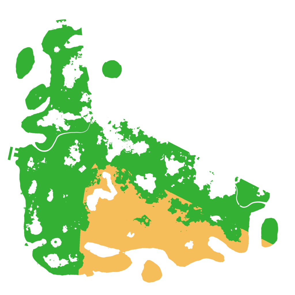 Biome Rust Map: Procedural Map, Size: 4500, Seed: 63456574