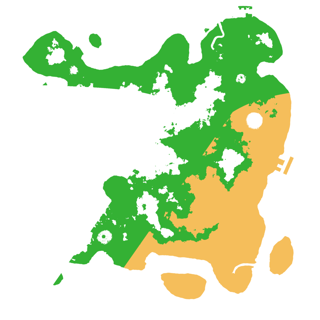 Biome Rust Map: Procedural Map, Size: 3500, Seed: 660688181