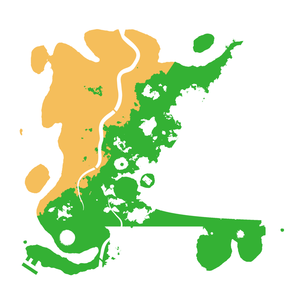 Biome Rust Map: Procedural Map, Size: 3500, Seed: 548114716