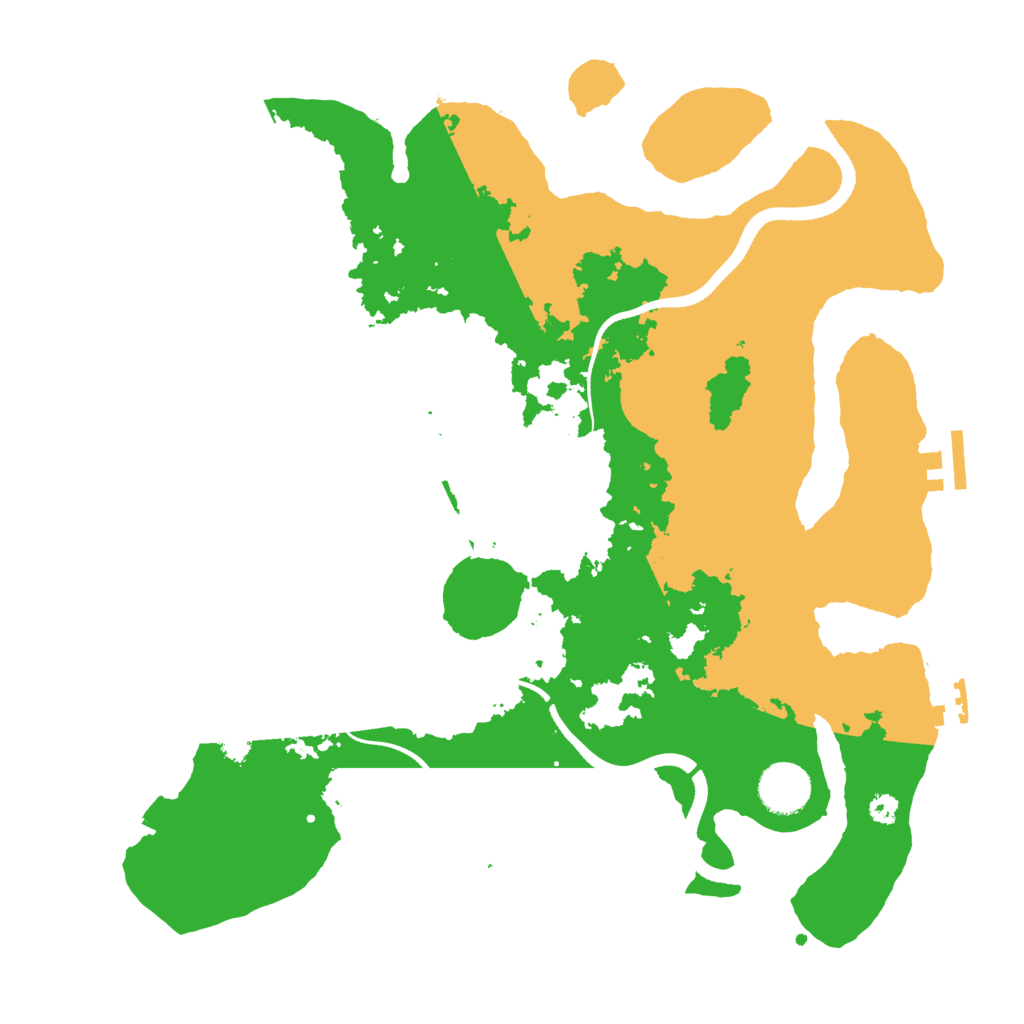 Biome Rust Map: Procedural Map, Size: 3500, Seed: 223730873