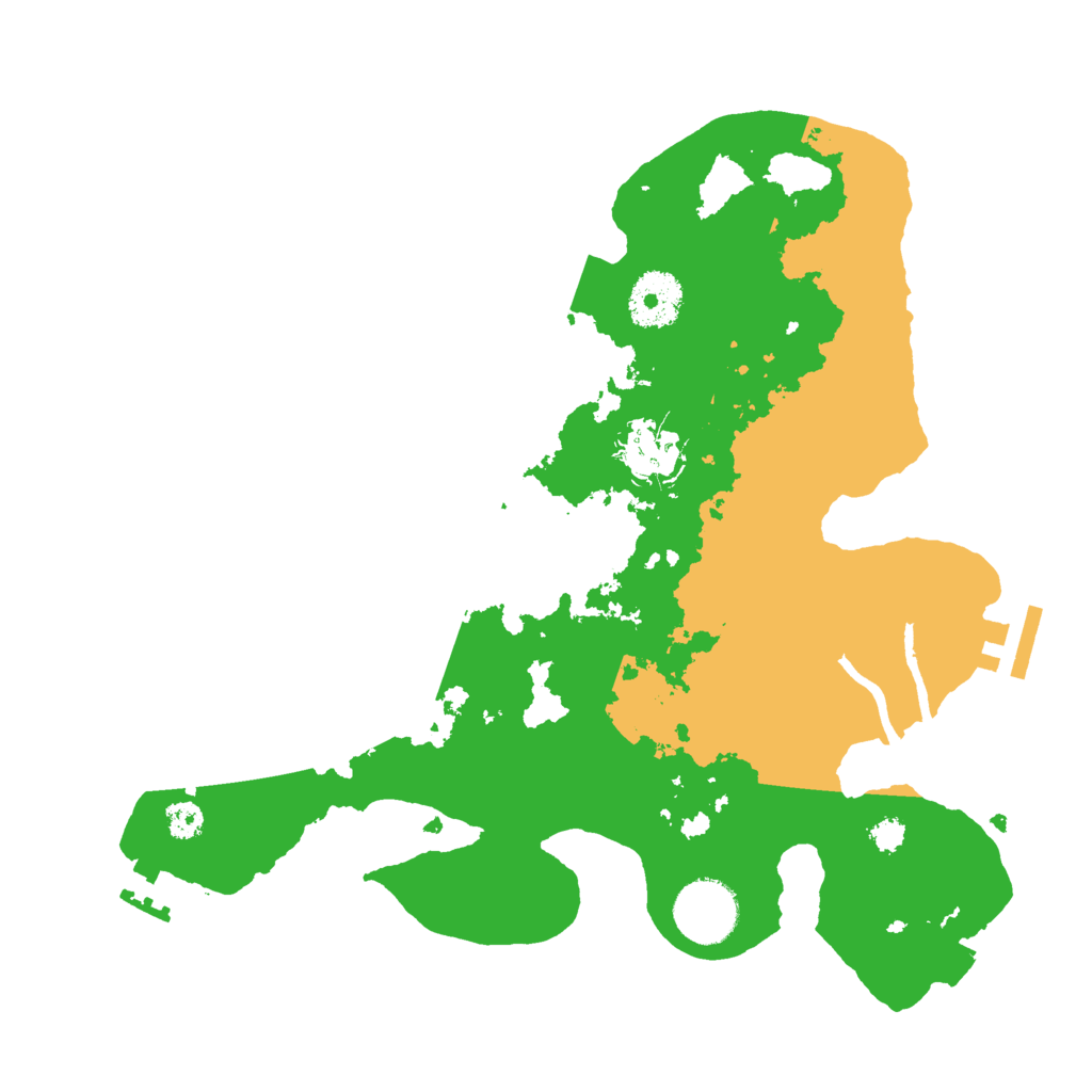 Biome Rust Map: Procedural Map, Size: 3000, Seed: 10524497