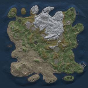 Thumbnail Rust Map: Procedural Map, Size: 4000, Seed: 6238, 19 Monuments