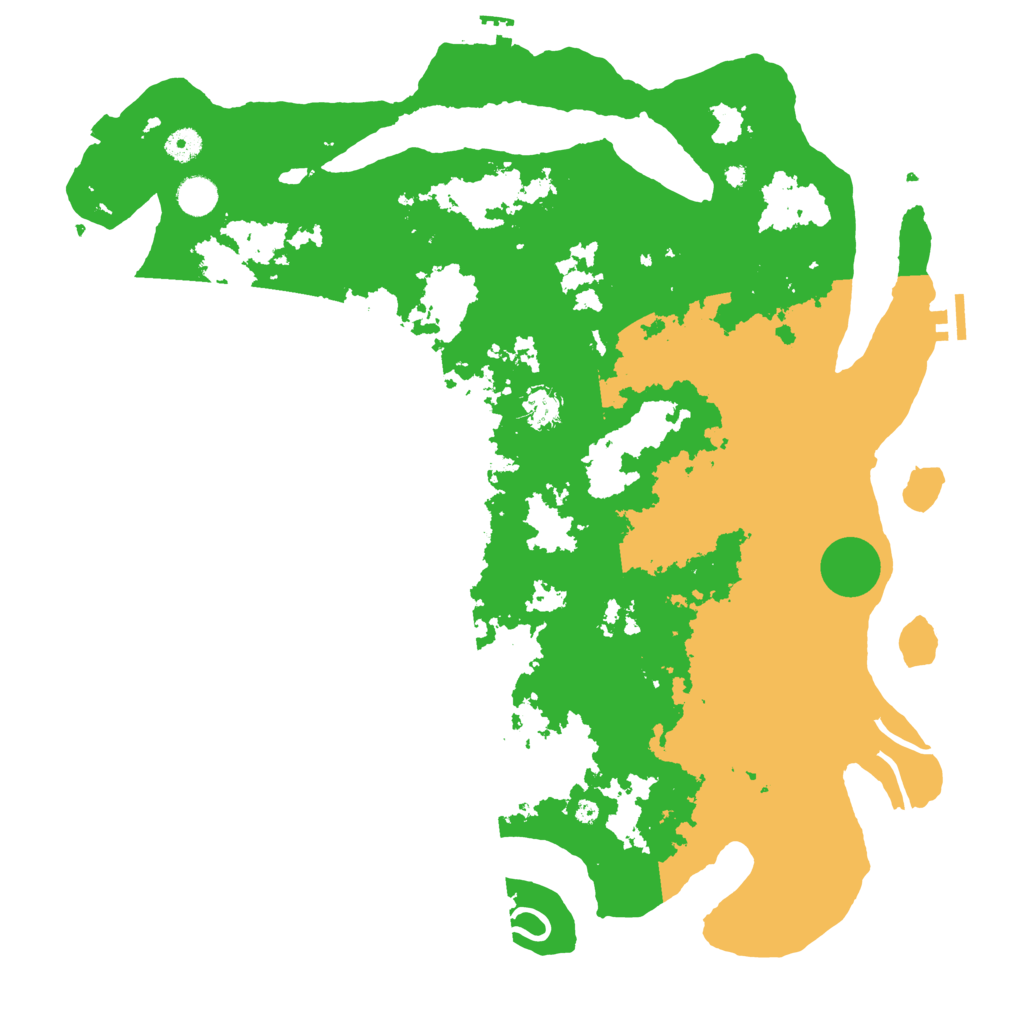 Biome Rust Map: Procedural Map, Size: 4500, Seed: 343488