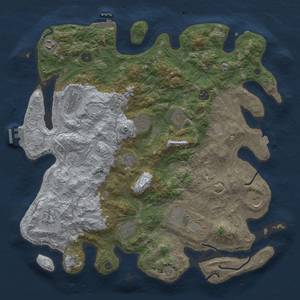 Thumbnail Rust Map: Procedural Map, Size: 4250, Seed: 1436464182, 19 Monuments