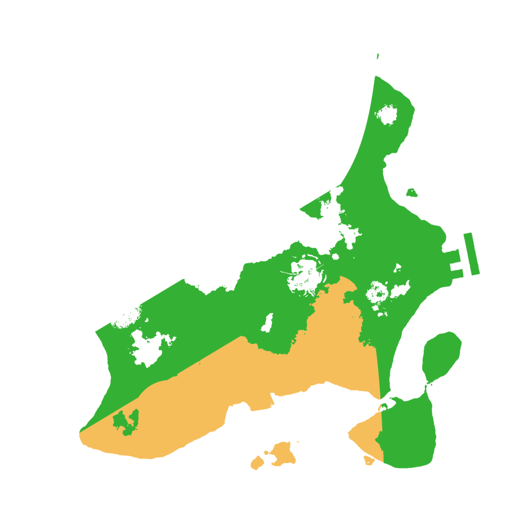 Biome Rust Map: Procedural Map, Size: 2500, Seed: 1224670647