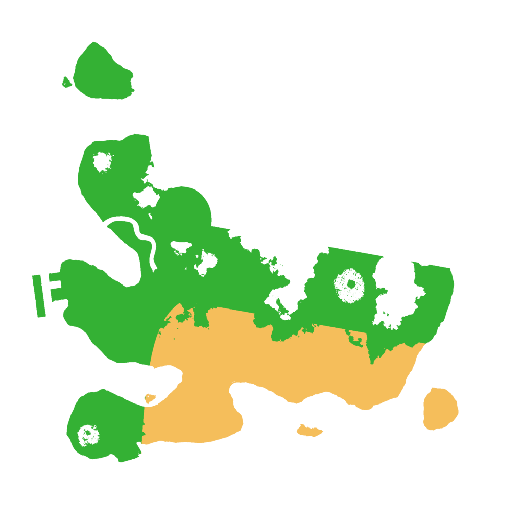 Biome Rust Map: Procedural Map, Size: 2500, Seed: 338922180