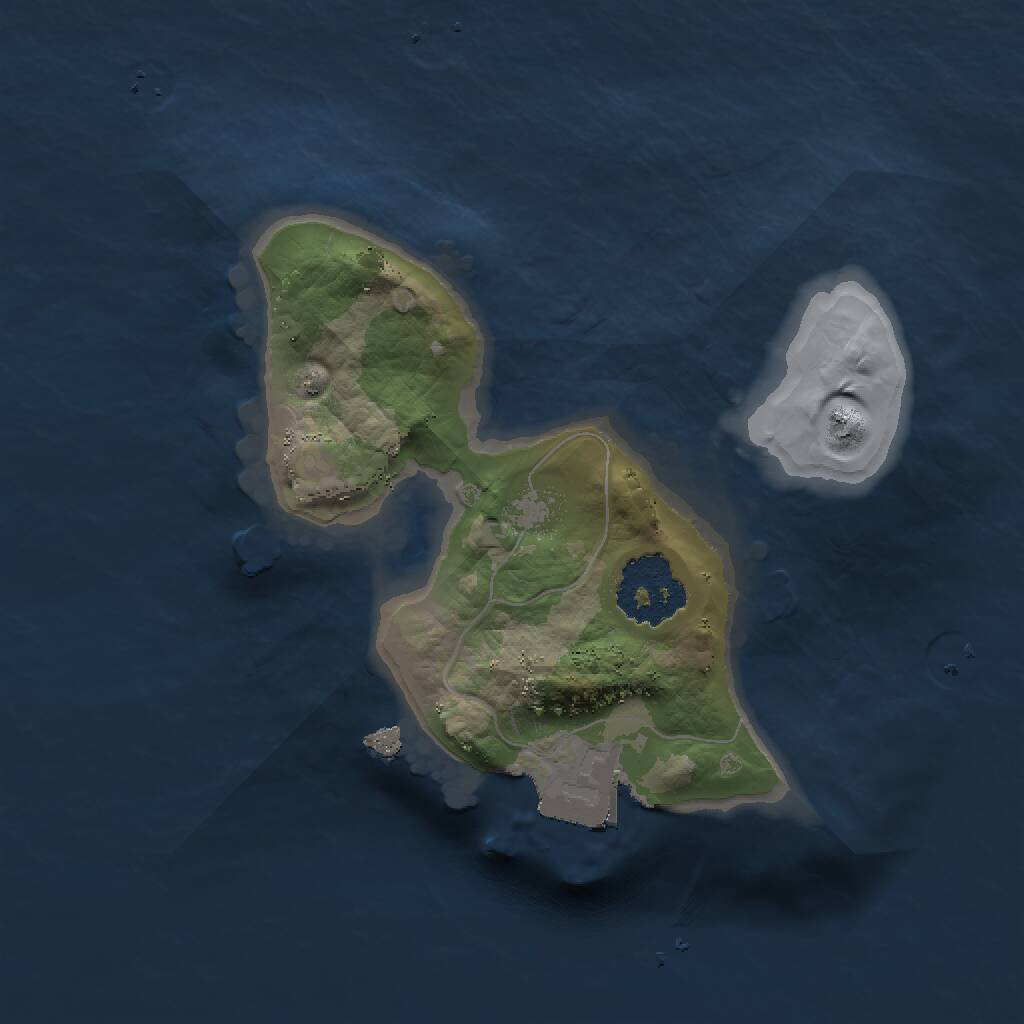 Rust Map: Procedural Map, Size: 1500, Seed: 271575600, 1 Monuments