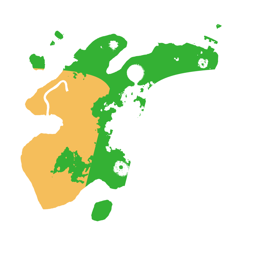 Biome Rust Map: Procedural Map, Size: 2600, Seed: 8104