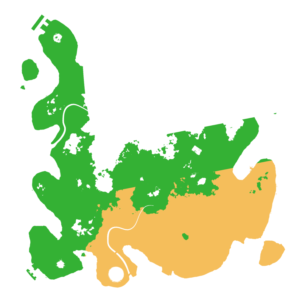 Biome Rust Map: Procedural Map, Size: 3500, Seed: 536