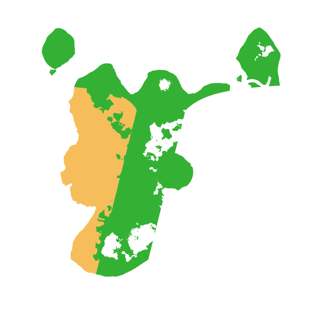 Biome Rust Map: Procedural Map, Size: 2500, Seed: 19825