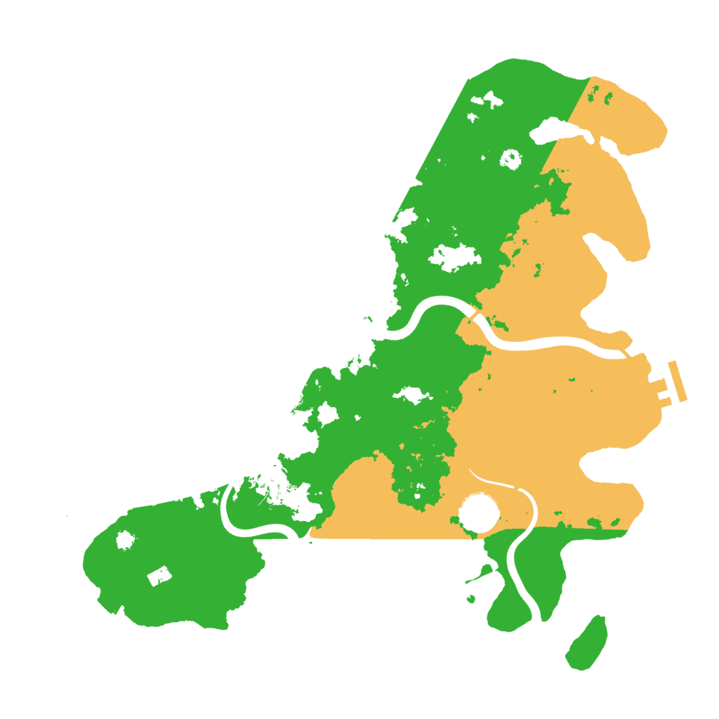 Biome Rust Map: Procedural Map, Size: 3500, Seed: 761133156