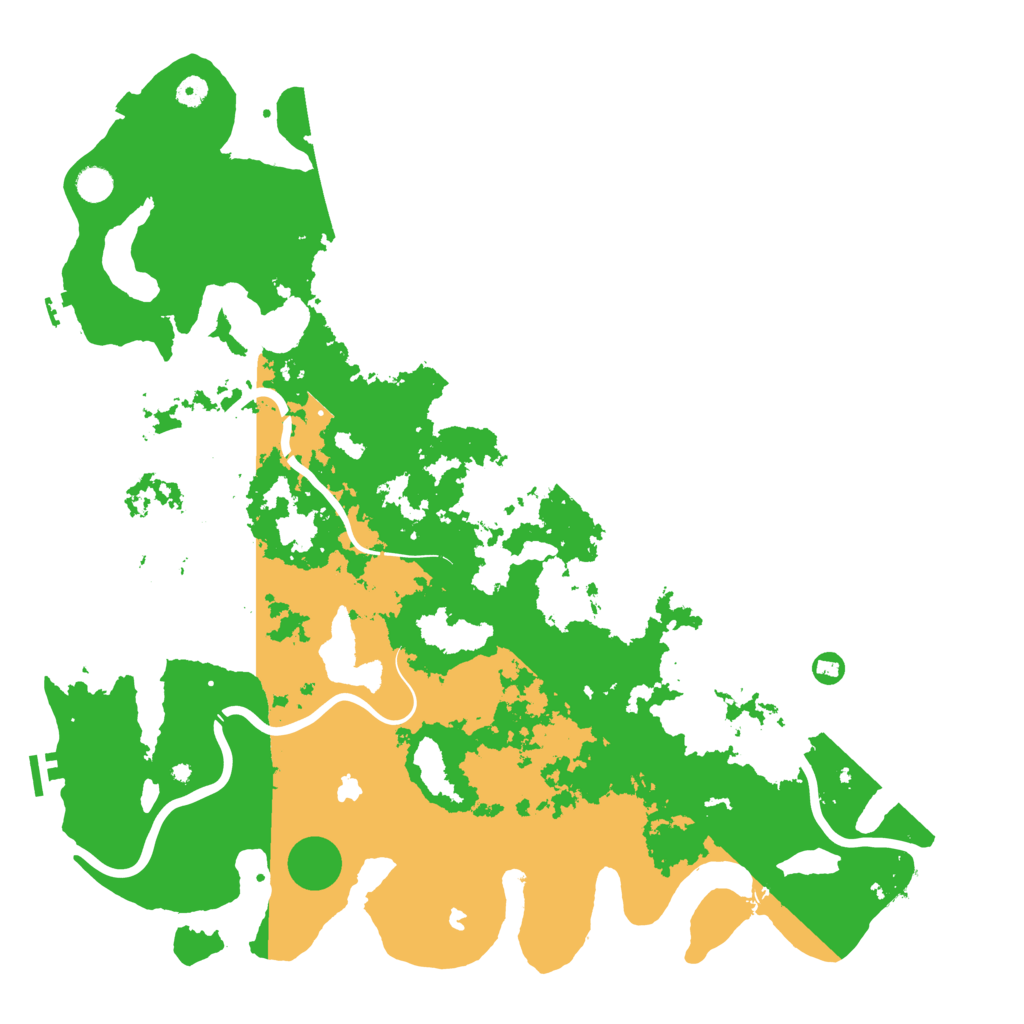 Biome Rust Map: Procedural Map, Size: 5000, Seed: 12222
