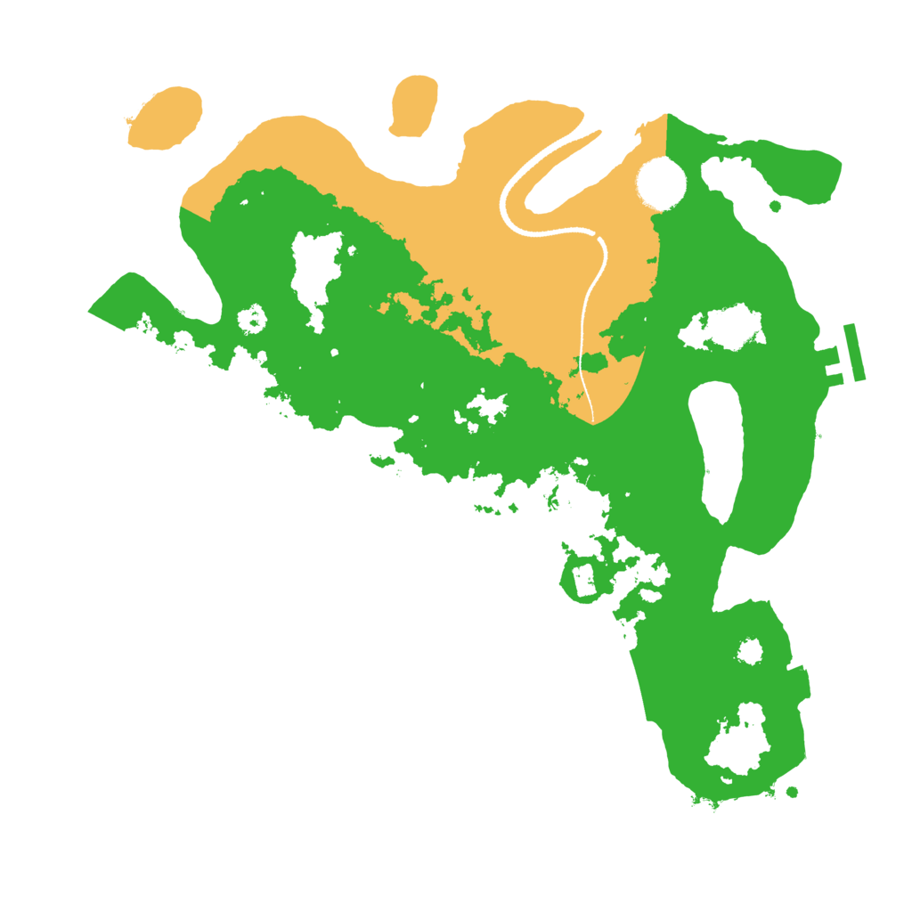 Biome Rust Map: Procedural Map, Size: 3200, Seed: 613063327