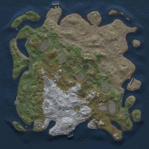 Thumbnail Rust Map: Procedural Map, Size: 4250, Seed: 198327214, 19 Monuments