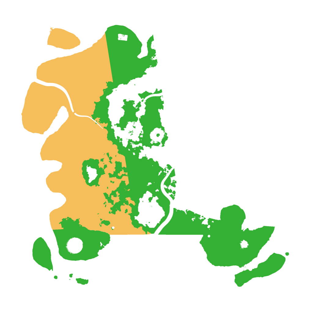 Biome Rust Map: Procedural Map, Size: 3500, Seed: 87675