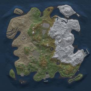 Thumbnail Rust Map: Procedural Map, Size: 3500, Seed: 87675, 14 Monuments