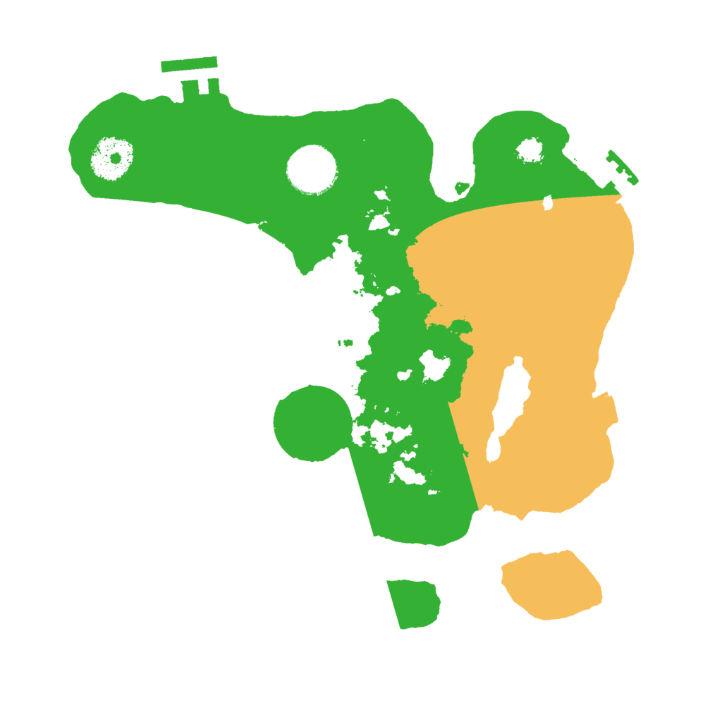 Biome Rust Map: Procedural Map, Size: 2600, Seed: 687254