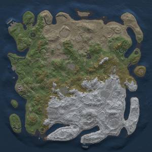 Thumbnail Rust Map: Procedural Map, Size: 4500, Seed: 67898123, 19 Monuments