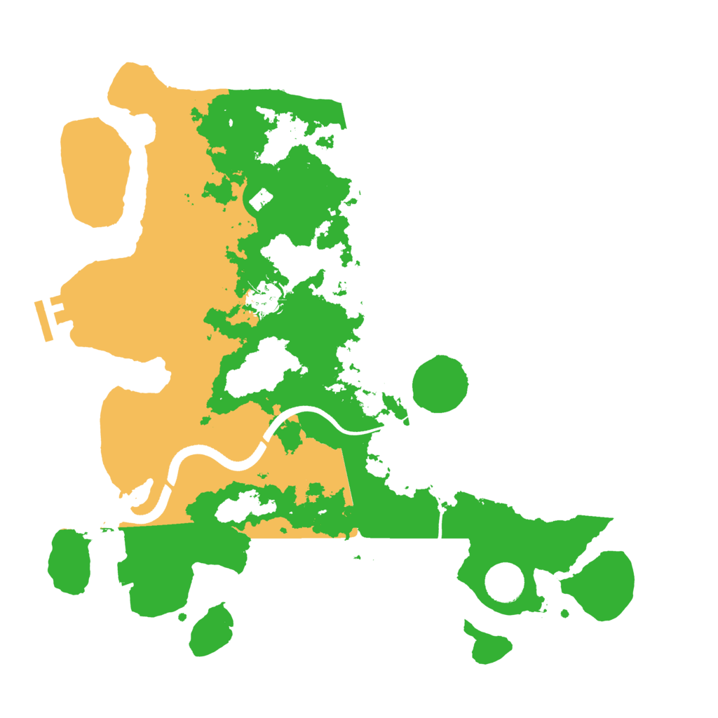 Biome Rust Map: Procedural Map, Size: 3500, Seed: 12561611