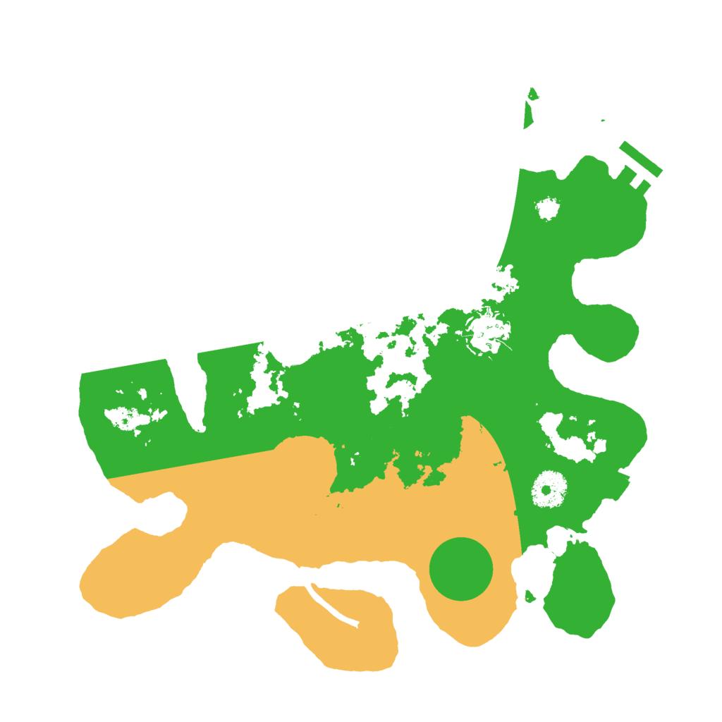 Biome Rust Map: Procedural Map, Size: 3000, Seed: 1235638907