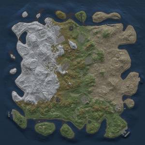 Thumbnail Rust Map: Procedural Map, Size: 4500, Seed: 1715180120, 19 Monuments