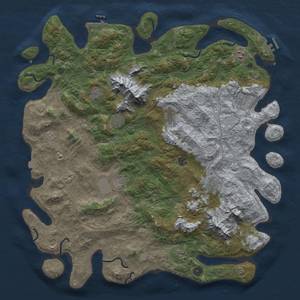 Thumbnail Rust Map: Procedural Map, Size: 5000, Seed: 63818944, 19 Monuments