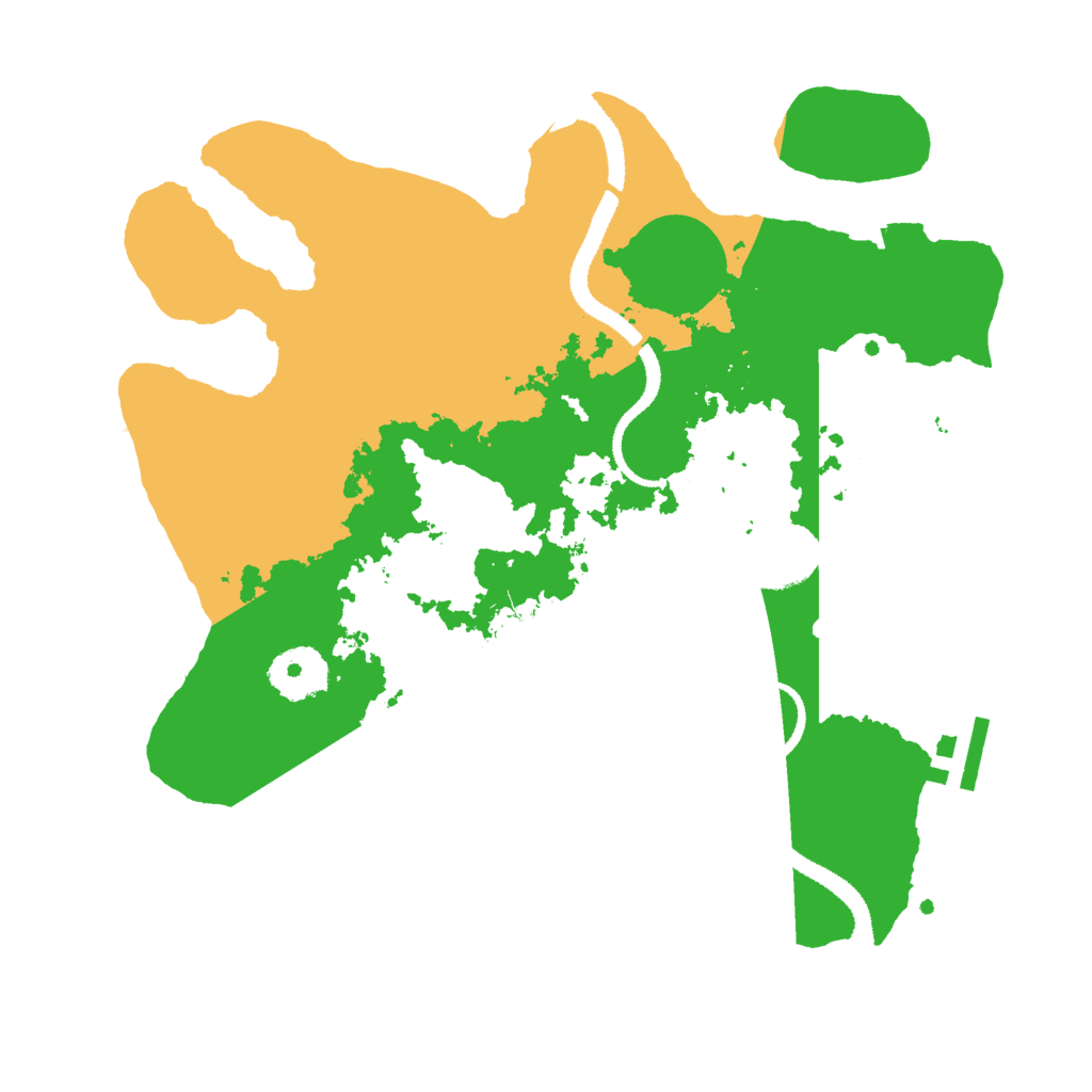 Biome Rust Map: Procedural Map, Size: 3000, Seed: 954713
