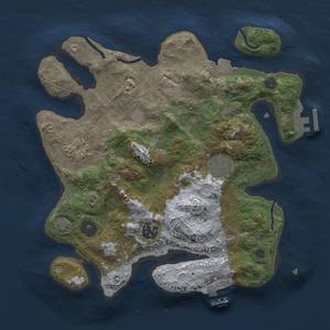 Thumbnail Rust Map: Procedural Map, Size: 3000, Seed: 954713, 10 Monuments