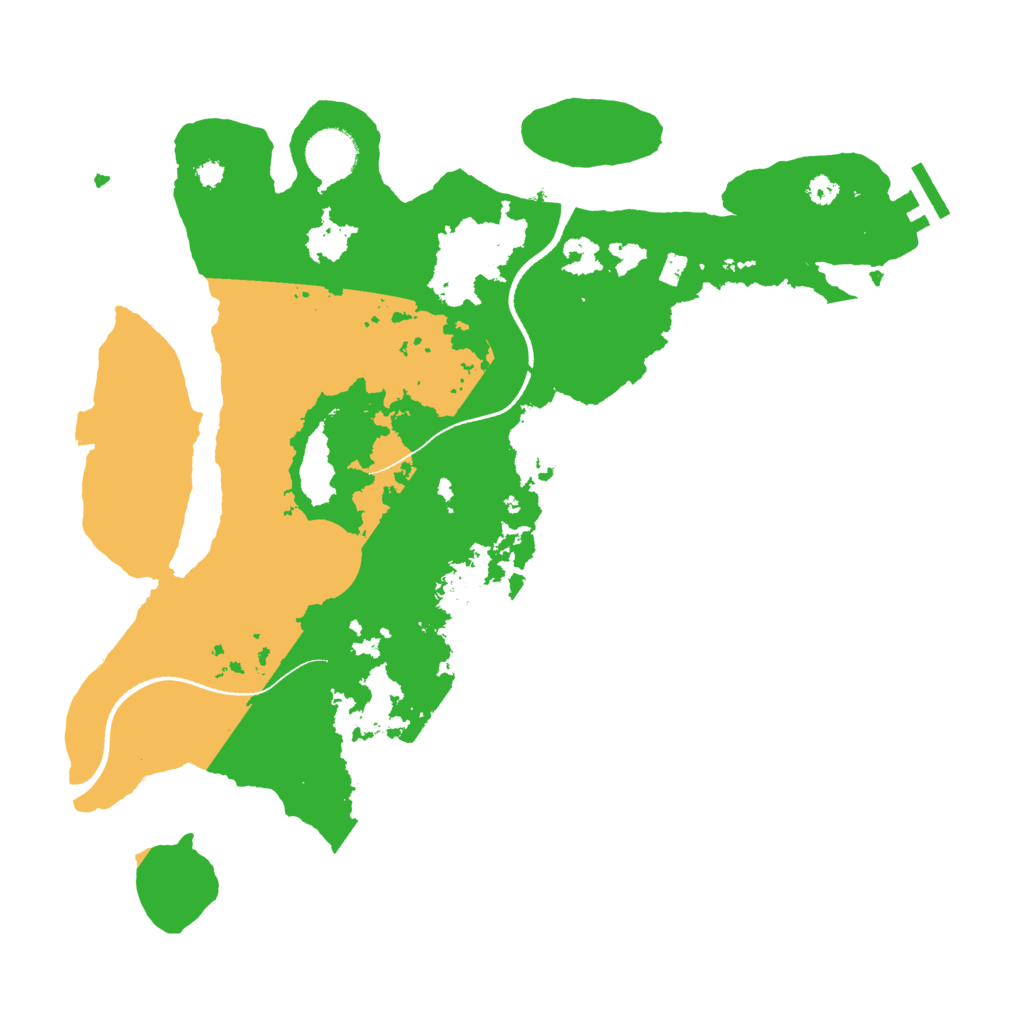 Biome Rust Map: Procedural Map, Size: 3500, Seed: 762128994