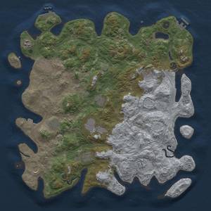 Thumbnail Rust Map: Procedural Map, Size: 4500, Seed: 6584230, 19 Monuments