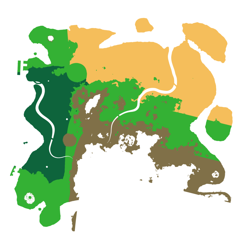 Biome Rust Map: Procedural Map, Size: 3500, Seed: 4069139
