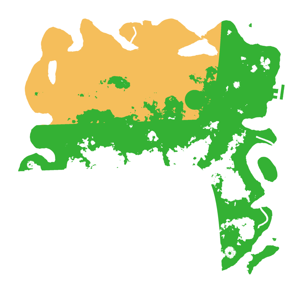Biome Rust Map: Procedural Map, Size: 4100, Seed: 13714