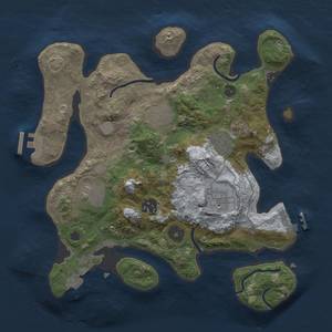 Thumbnail Rust Map: Procedural Map, Size: 3000, Seed: 949150, 12 Monuments