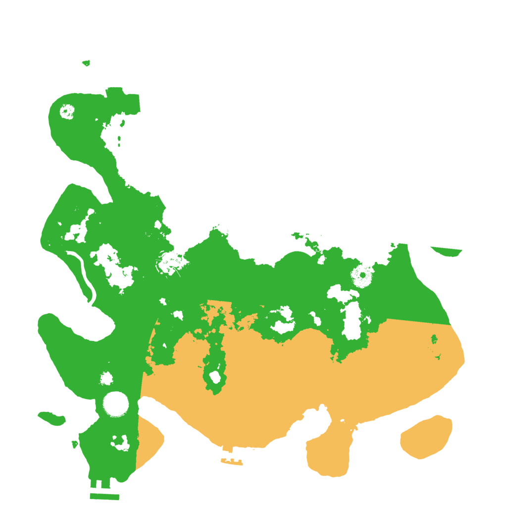 Biome Rust Map: Procedural Map, Size: 3500, Seed: 1589957948