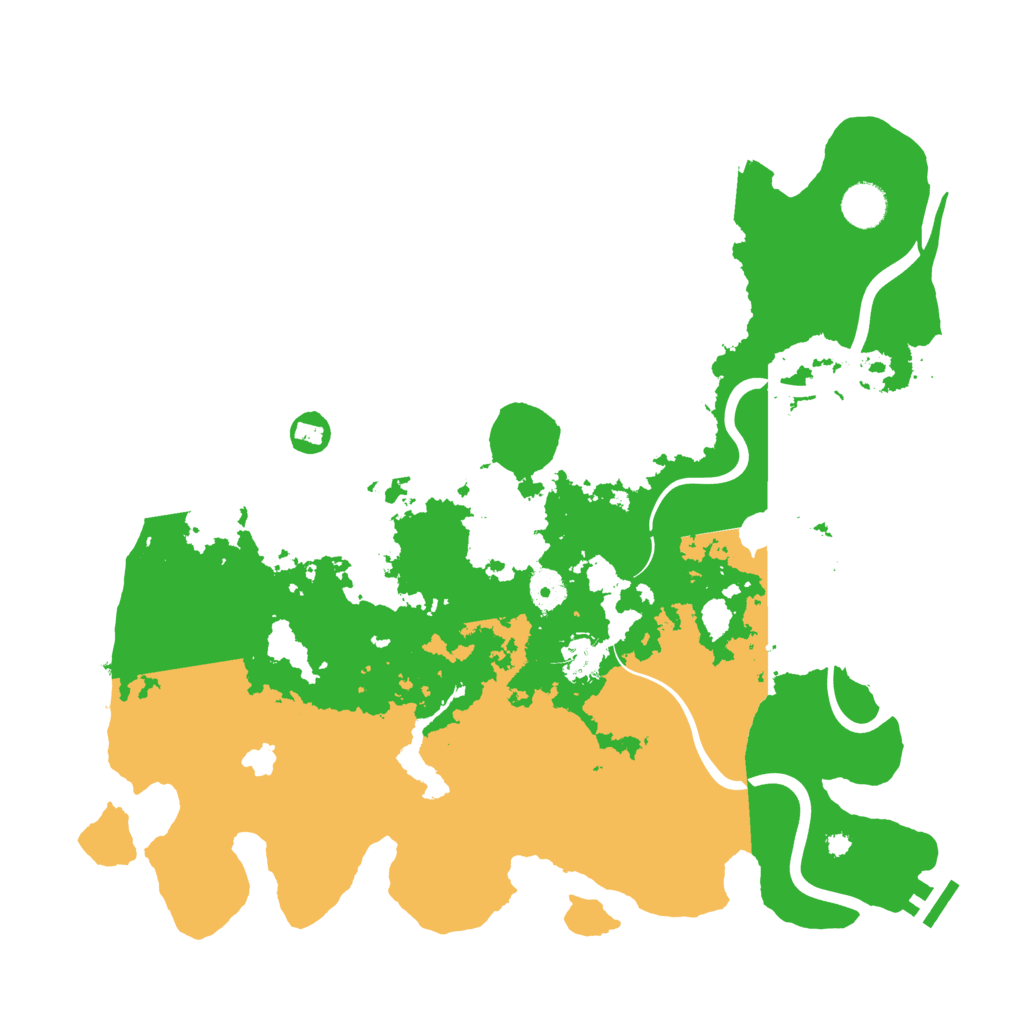 Biome Rust Map: Procedural Map, Size: 4000, Seed: 132443